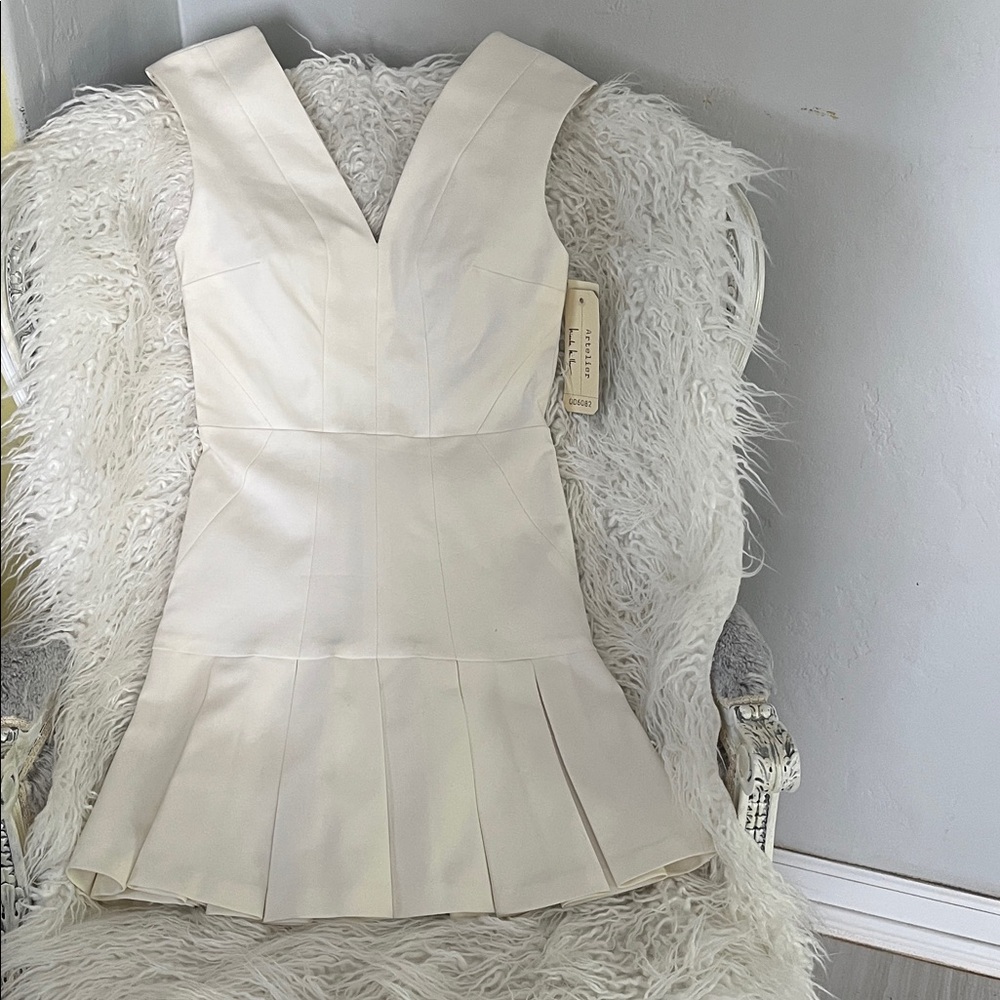 Elegant Cream Mini Dress